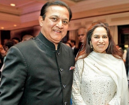 Yes Bank's CEO, Rana Kapoor with his wife, Bindu Kapoor