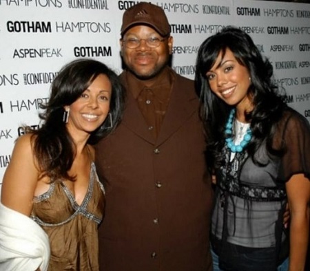 Brandi Padilla with her sister Lisa Padilla and Jim Harris