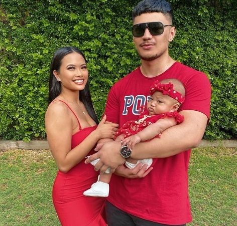 Sarah Magusara boyfriend Pieta Warbrick and daughter Zamira Rose Warbrick