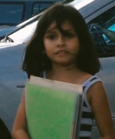 childhood image of Sophie Michelle