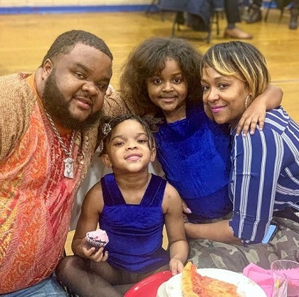 Fred The Godson with his wife LeeAnn Jemmott & kids