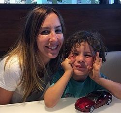 Jeff Grosso's wife Vanessa and their son Oliver Grosso