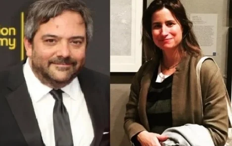 Adam Schlesinger, and his wife Katherine Beinecke Michel