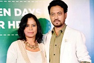 Sutapa Sikdar and her spouse Irrfan Khan