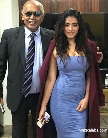 Ketika Sharma with her father Manoj Sharma