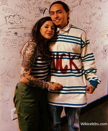 Landon Cube with his girlfriend Lil Tiny
