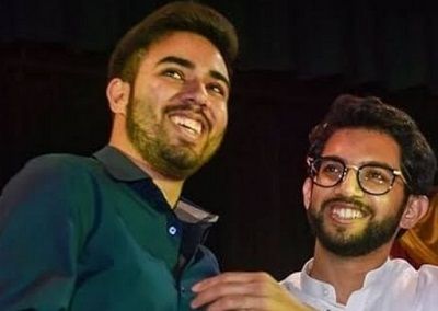 Tejas Thackeray with his brother Adithya Thackerayi Thackeray
