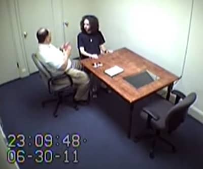 Stephen McDaniel during interrogation in the case of Lauren Giddings Murder