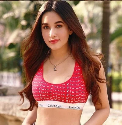 Aditi Budhathoki posing for CK brand