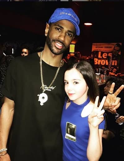 Alexa Nisenson photographed with Rapper Big Sean