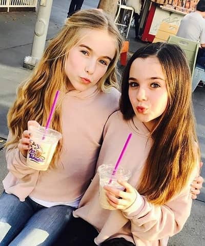 Alexa Nisenson with her best friend