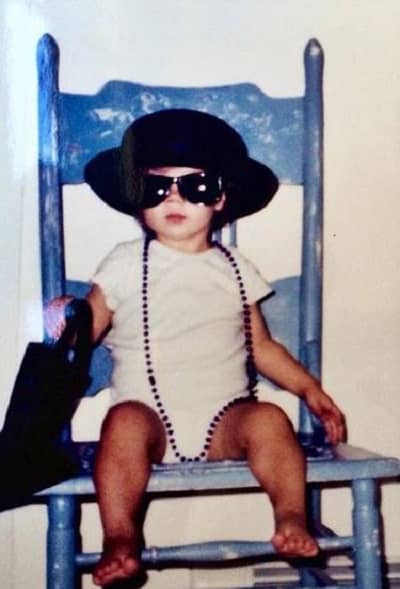 Glory Norman as a toddler