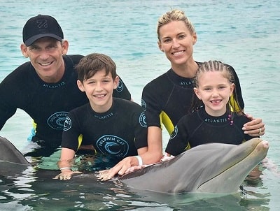 Kristen Taekman spotted with her family during a trip to waterpark
