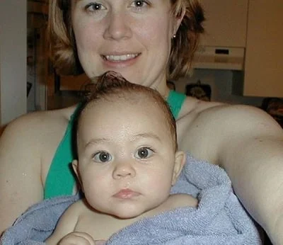 Mika Abdalla as a baby