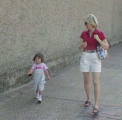 Mika Abdalla as a toddler