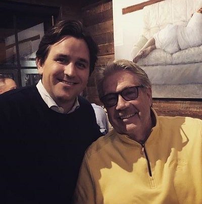 Patrick McGrath pictured with his father Jim McGrath