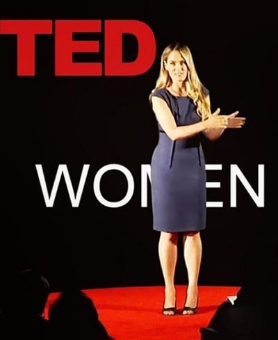 Cheryl Hunter while performing at the TEDx Talk