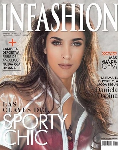 Daniela Ospina was featured on the cover of fashion magazine Infashion