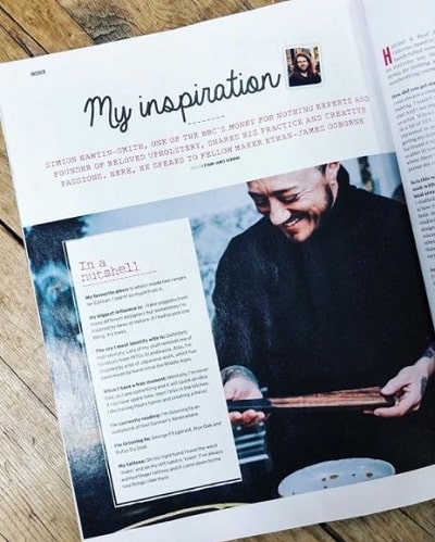 EJ Osborne was featured in the upholstery magazine