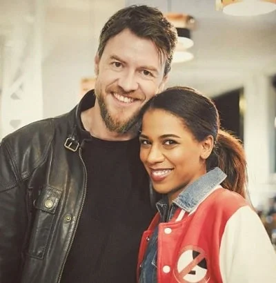 Jasmina Kuhnke pictured with her partner Marvin Ruppert