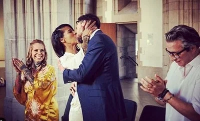 Jasmina Kuhnke taking her oaths with her lover Marvin Ruppert