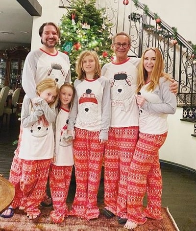 Jenna Karvunidis pictured with her family during the Christmas vacation
