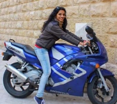 Ann Sheetal loves to ride bikes