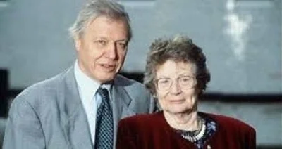 Jane Elizabeth Ebsworth Oriel spotted with her husband Sir David Frederick Attenborough