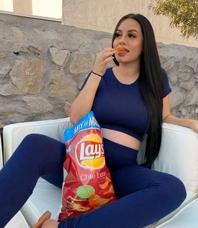 Leslie Quezada loves to munch Lays