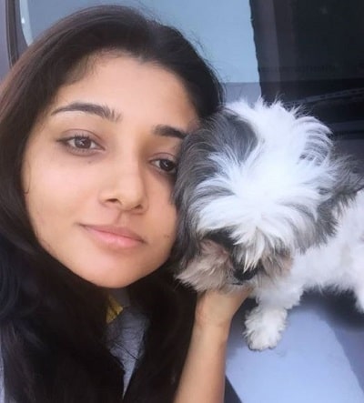 Mirna Menon has a pet dog
