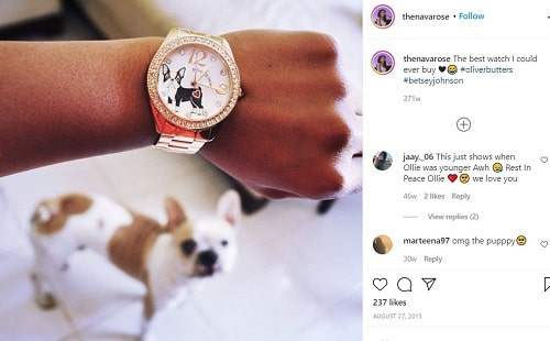 Nava Rose first picture that she posted over her Instagram handle
