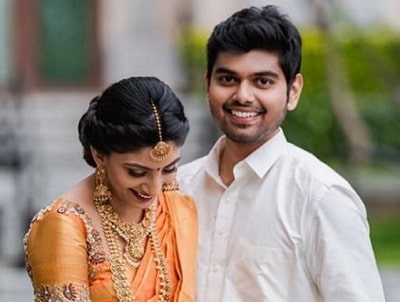 Sneha Britto married to her husband Akash Murali on August 23, 2020