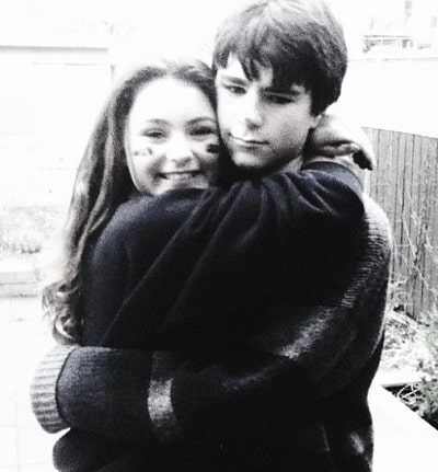Sophi Knight with her brother Davis Carneillo