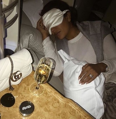 Yris Plamer is a champagne lover