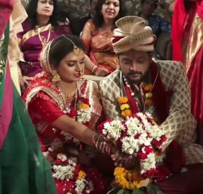 Bhumika Das and her husband Amlan Das (actor) married on February 07, 2020
