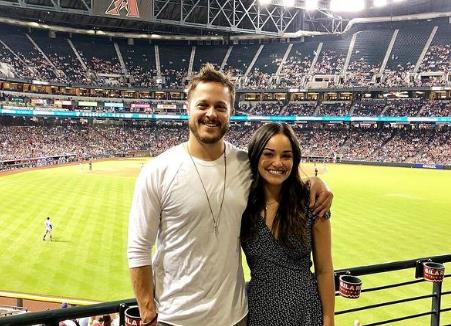 Alexandra Rodriguez with Mckendry at the baseball ground