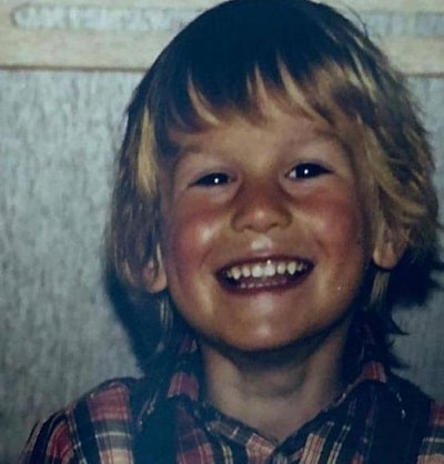 An old childhood picture of Bastian Yotta