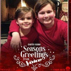 Carter Rubin with his brother Jack Rubin at the show
