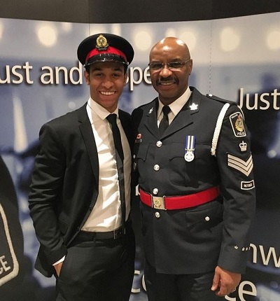 Devon Brown's dad is in Police force