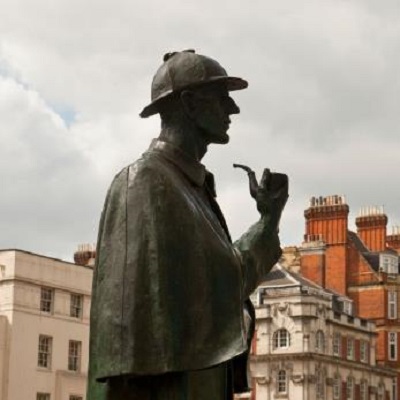 Elliott Spencer's lovable partner Stephen Fry as a voice artist in Sherlock Holmes