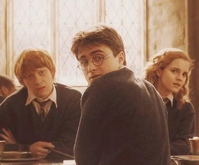 Elliott Spencer's lover Stephen Fry in a voicing role of Harry Potter