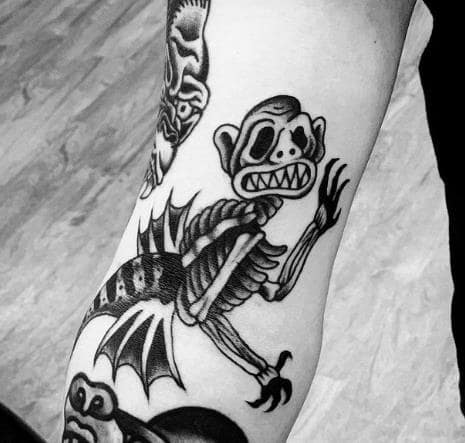 Kalvin Garrah's tattoo in one of his arms