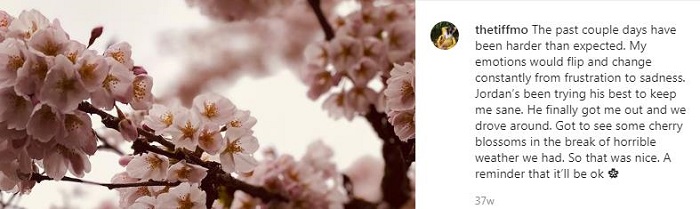 Tiffany Mo relating her life to a flower