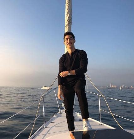 Trevor Tordjman celebrating his 25th birthday on a yacht