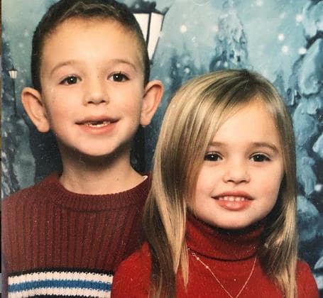 Victoria Baldesarra with her brother Alec