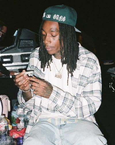 Wiz Khalifa with strong addiction to Marijuana