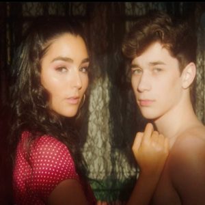 Brandon Rowland click photo with Artist Indiana Massara