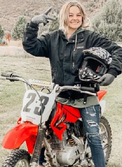 Kesley LeRoy being expert in riding bikes and rides them in her leisure times wikicelebs