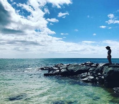 Mandie Taketa in expressing her love over beaches.