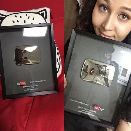Megan Bowen got silver YouTube button
